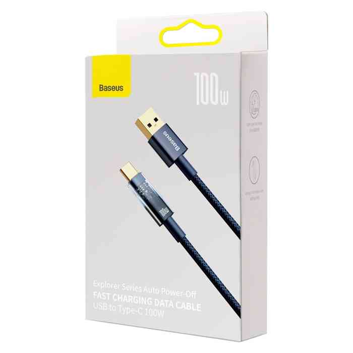 Baseus Explorer Series Auto Power-Off Cable USB to Type-C 100W (2 Meter)